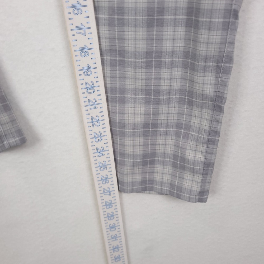 Peter Millar EB66 Pants Mens 35x32 Gray Plaid Golf Performance 5 Pocket Stretch - Picture 6 of 14